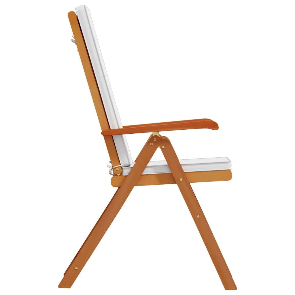 Sedia da Giardino 8 pcs Marrone e bianco 57 x 71.5 x 104 cm 3375771