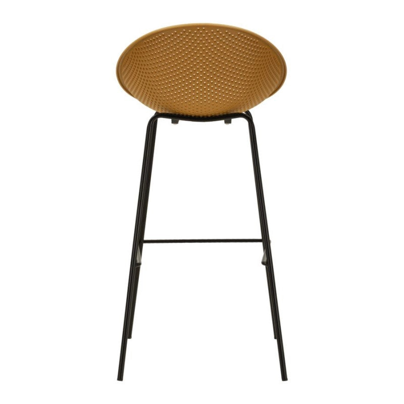Sgabello Bar Ibiza Senape Set 2 Pz cm 50x50x98 (altezza Seduta cm 75)