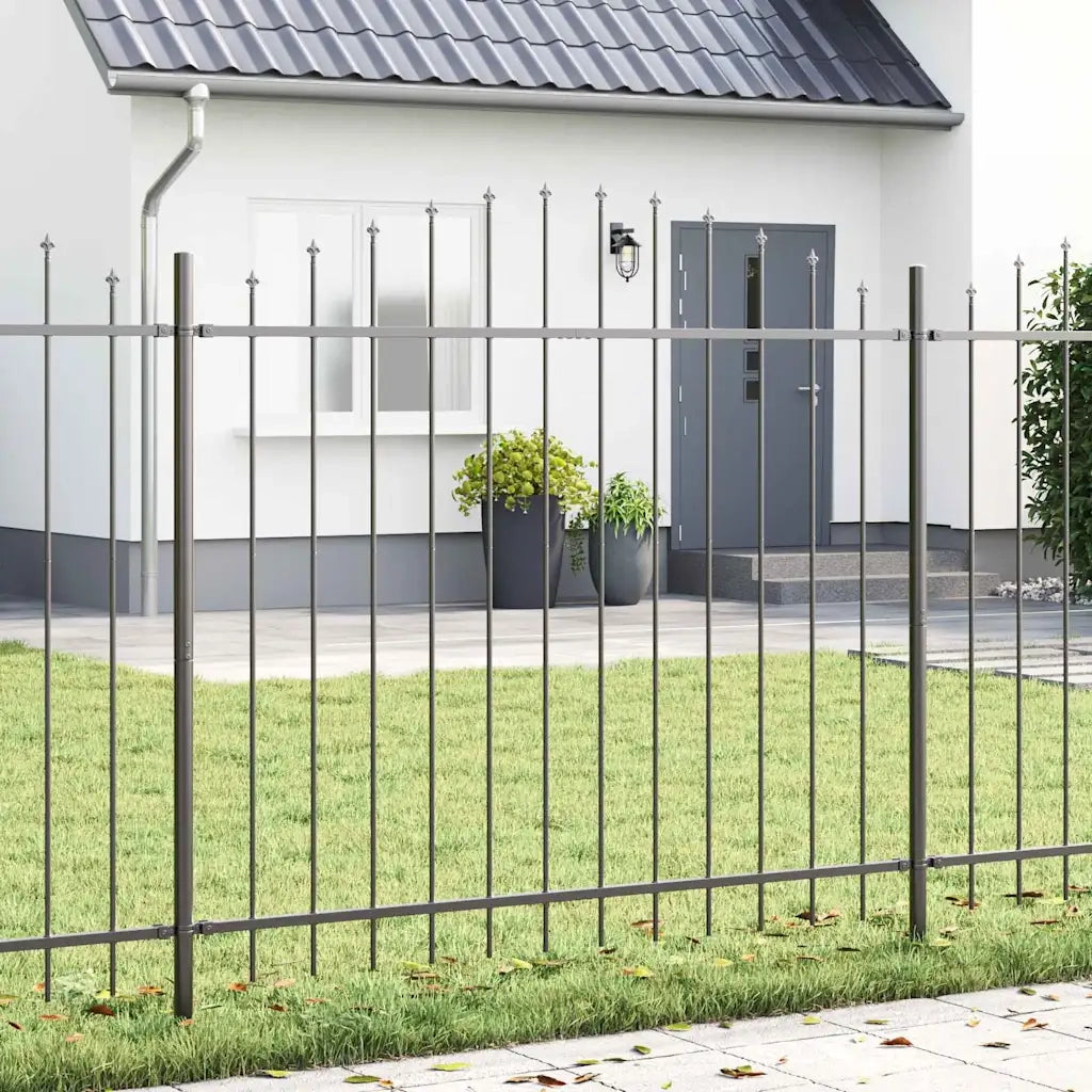 Recinzione per Giardino 7 pcs Grigio 170 x 190 cm