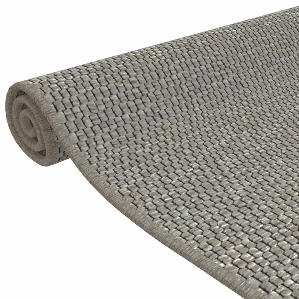 vidaXL Tappeto Corsia Aspetto Sisal Argento 50x100 cm