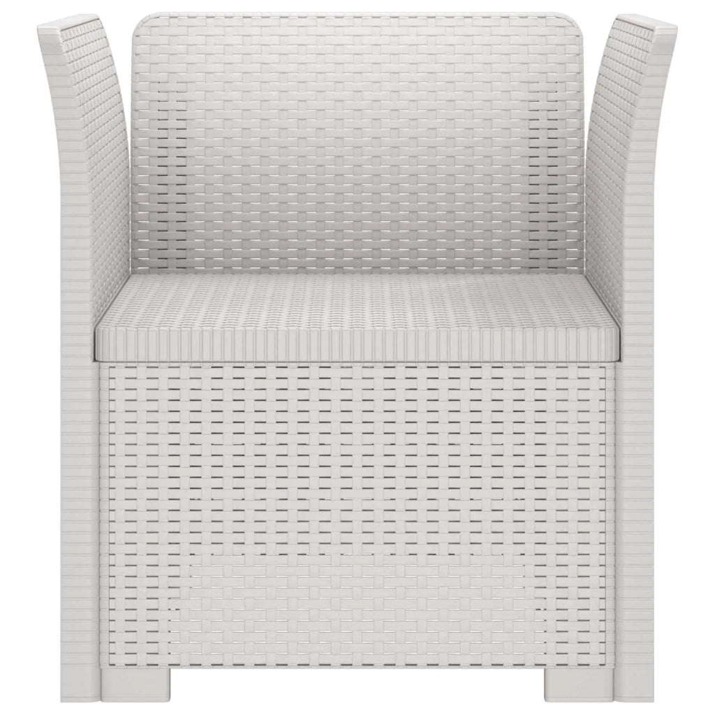 Poltrona a 1 Posto Aspetto Rattan PP Bianco 8011850