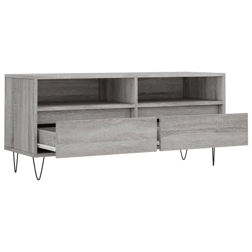 Mobile Porta TV Grigio Sonoma 100x34,5x44,5cm Legno Multistrato 831242