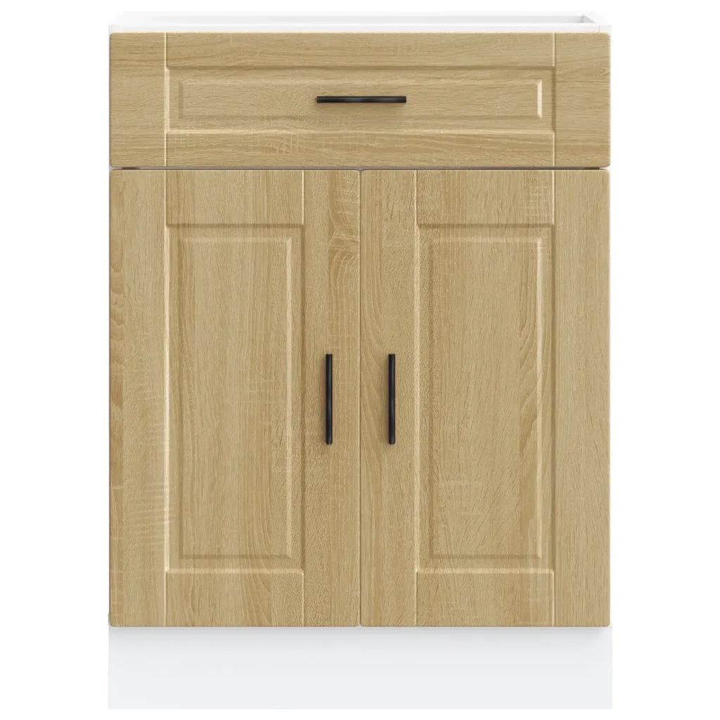 Mobile da cucina Porto 60 x 46 x 81,5 cm spazio di contenimento ottimizzato finitura elegante in legno ingegnerizzato rovere Sonoma 02_0050275