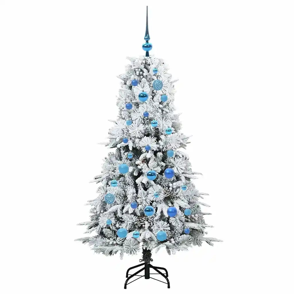 Albero di Natale Artificiale con Rami Pieghevoli Bianco 150 cm 3397478