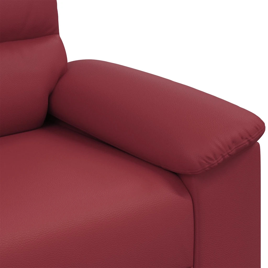 Divano a 2 posti Rosso Vino 160x81x84 cm in Similpelle 4105335