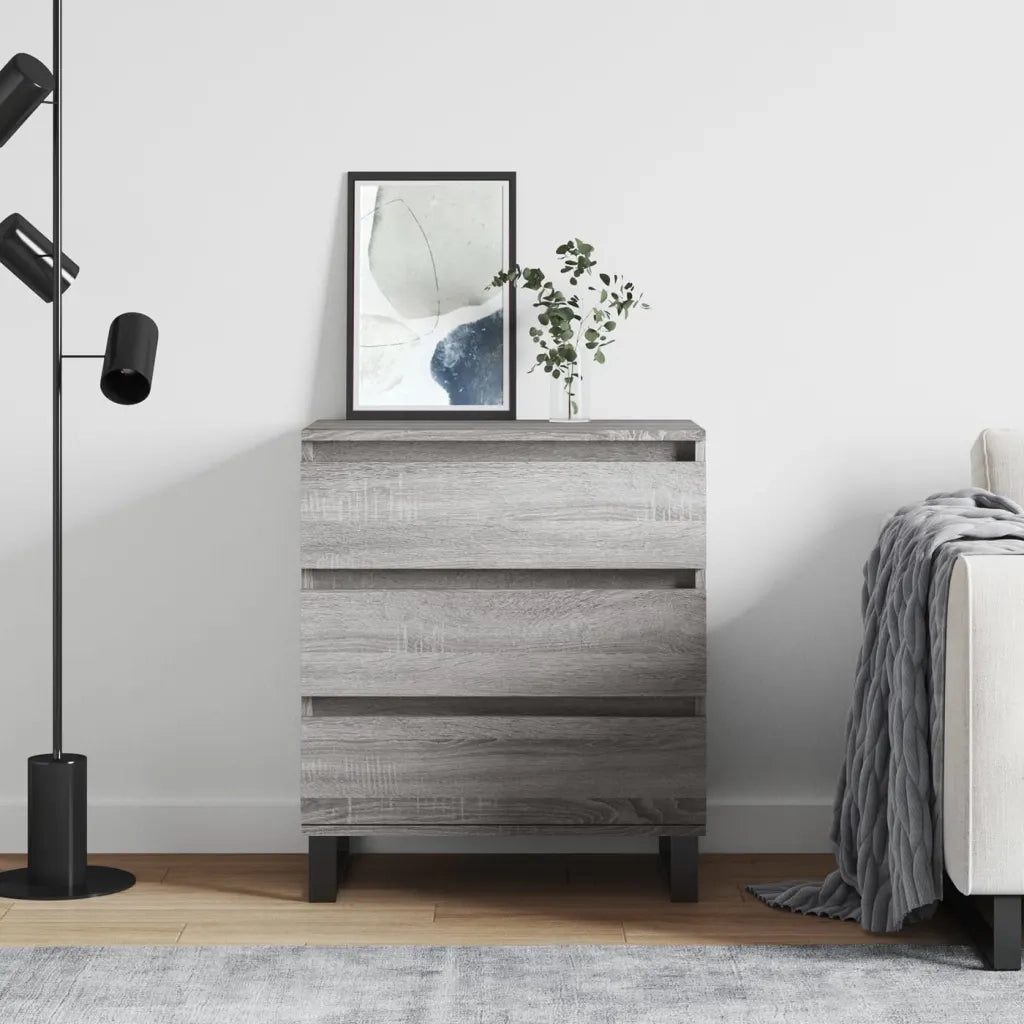 Credenza Grigio Sonoma 60x35x70 cm in Legno Multistratocod mxl 128741