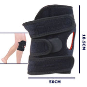 Trade Shop - Supporto Tutore Doppio Per Ginocchio Fascia Per Corridori Tendine Rotuleo -