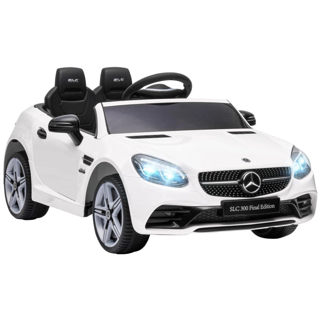 Auto Bambini Telecomando Mercedes SLC 300 ¨C zephmum ¨C Bianco 107x62.5x44 cm