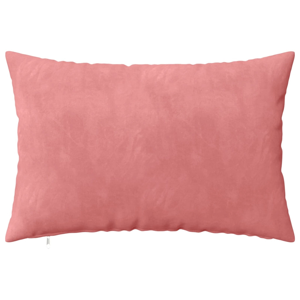 Federa 6 pcs HEERLEN Rosa 50 x 75 cm Velluto 911586