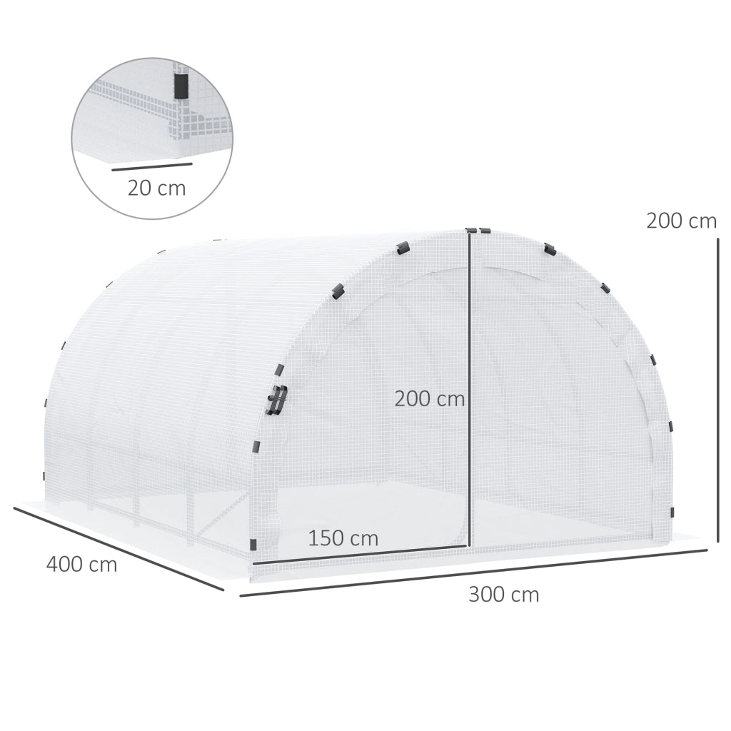 Serra da Giardino Tunnel ¨C zephmum ¨C Bianco 4x3x2 m