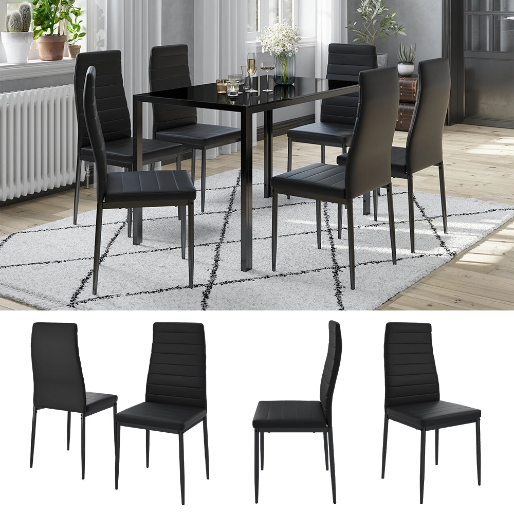 Vicco sedie Nero 42.5 x 48 cm Set di 6