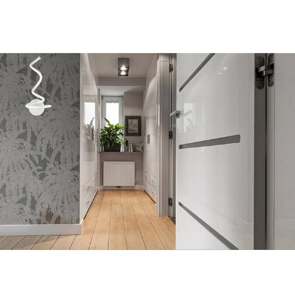 Trade Shop - Applique A Parete Spirale Per Interni A Led 12 W Luce Fredda Calda Naturale E24 - -bianco Freddo      -