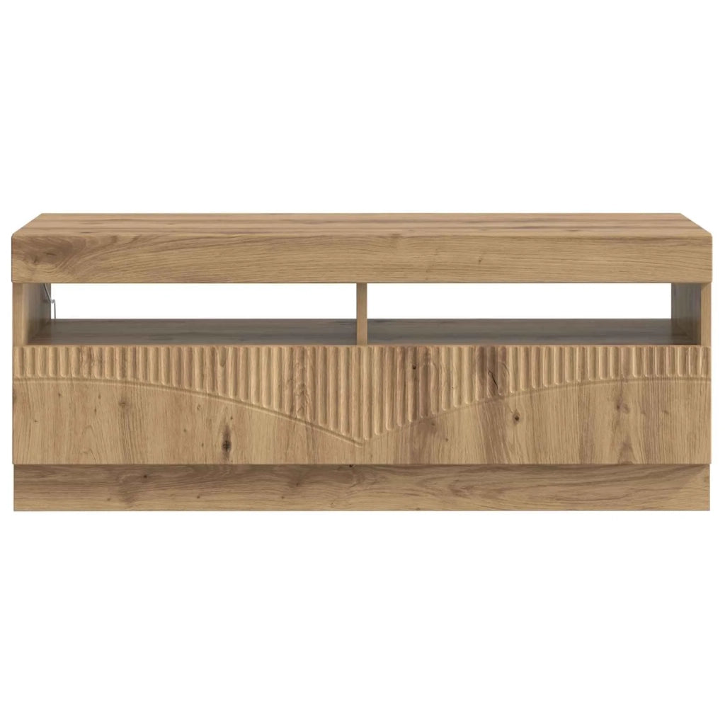 Mobile TV LED Rovere Artigianale Legno ingegnerizzato 897434