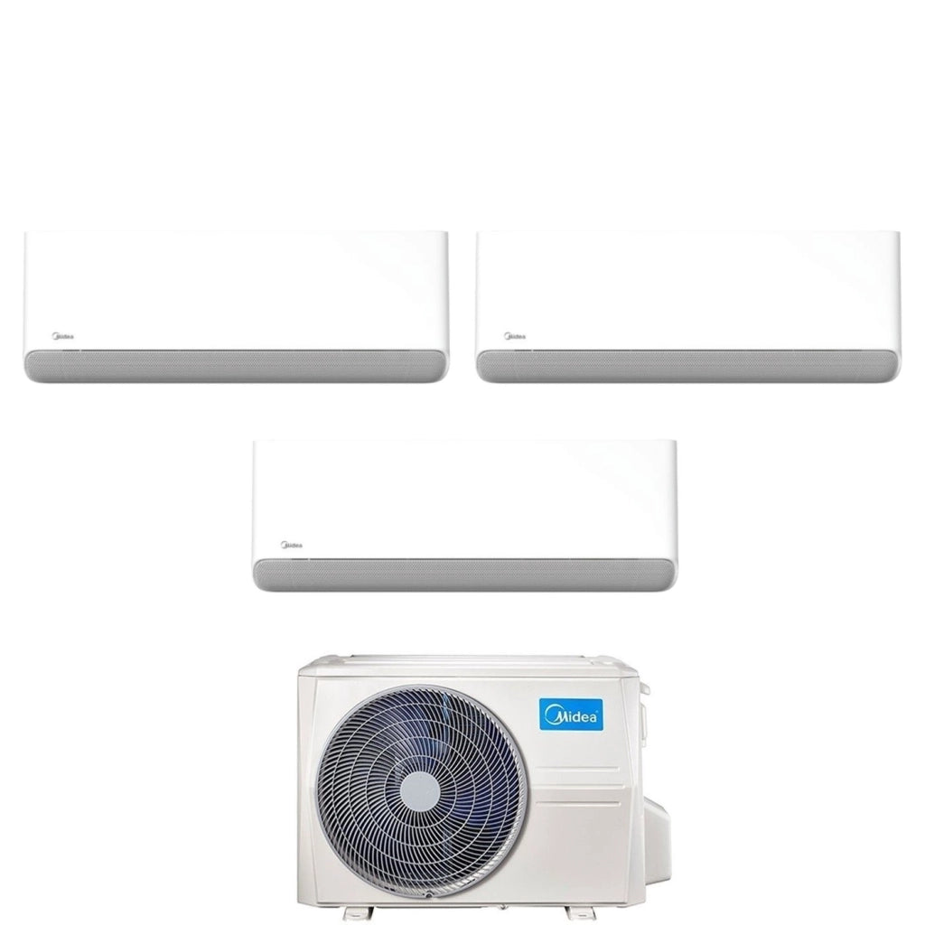 Climatizzatore Condizionatore Midea Trial Split Inverter serie BREEZELESS E 9+9+12 con M3OA-27HFN8-Q R-32 Wi-Fi Integrato 9000+9000+12000