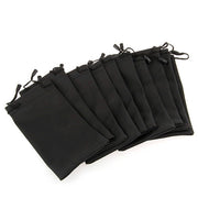 Trade Shop - Set 24 Pezzi Custodia Bustina Sacchetto Porta Occhiali Da Sole Neri -