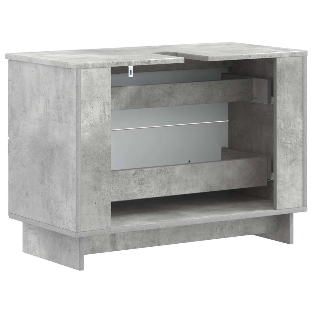 Armadio per Lavabo da Bagno EDE Grigio Cemento 82 x 41 x 59 cm 895918