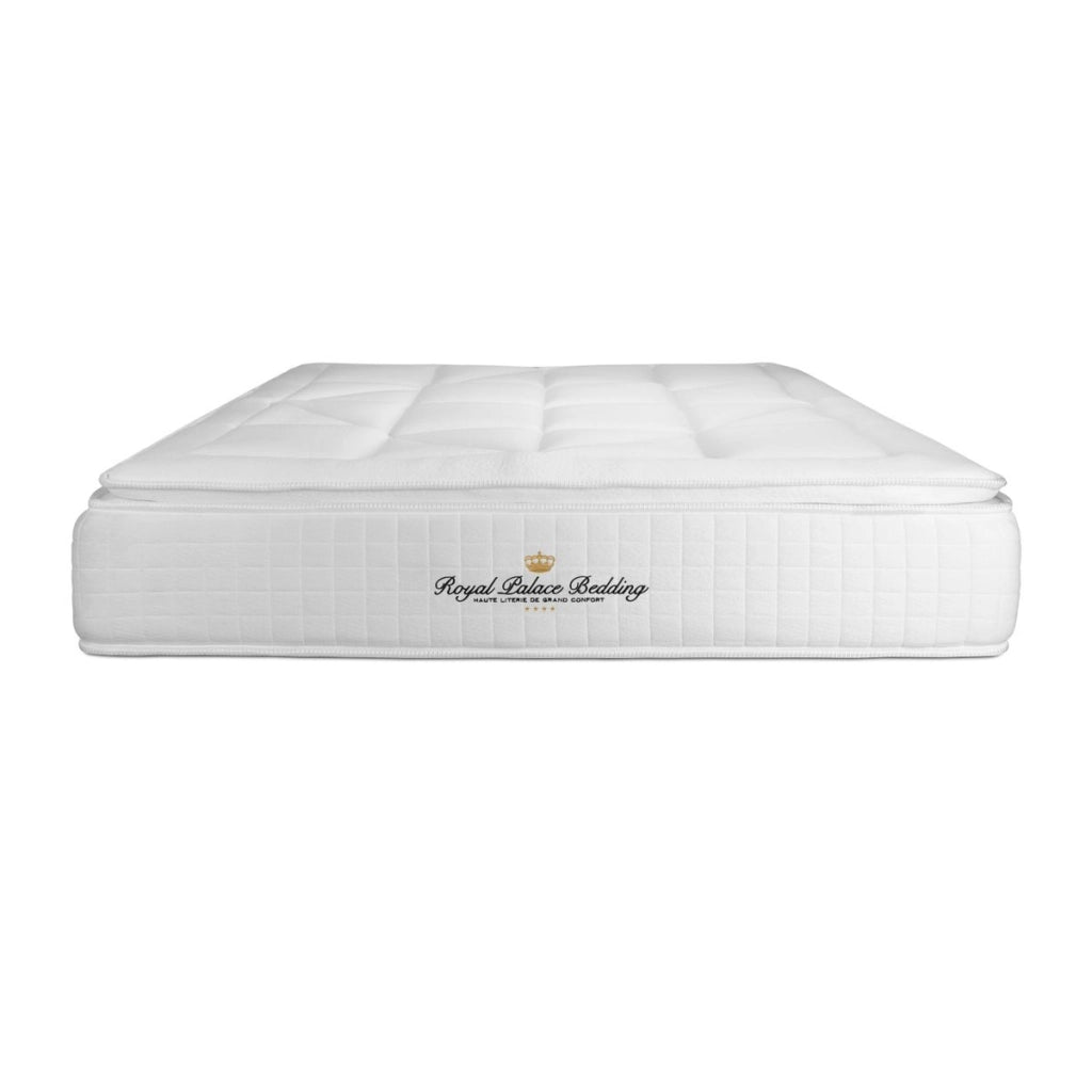 Pacchetto letto completo - Materasso 200x200cm + Box spring con doghe (kit) + 2 cuscini + Piumino - George V