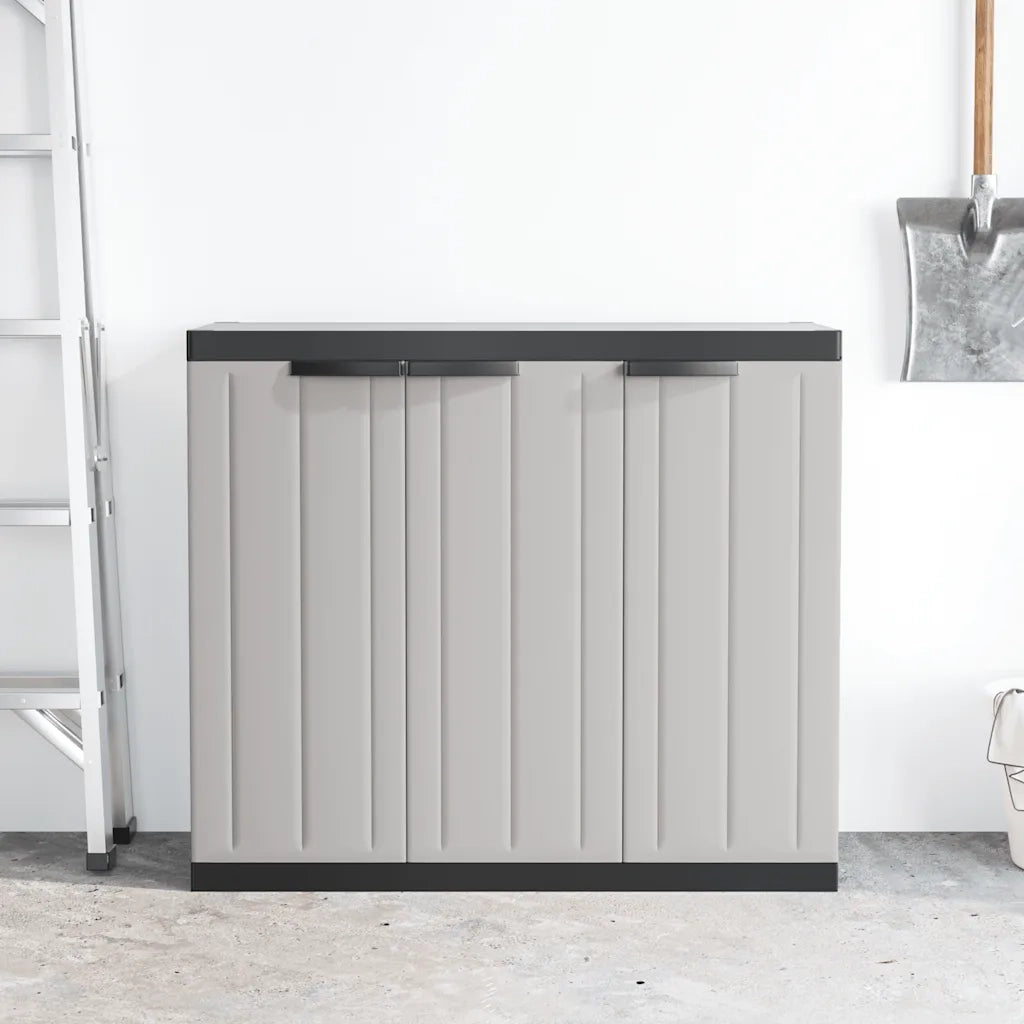 Armadio da Esterno Grigio e Nero 97x37x85 cm in PPcod mxl 133766