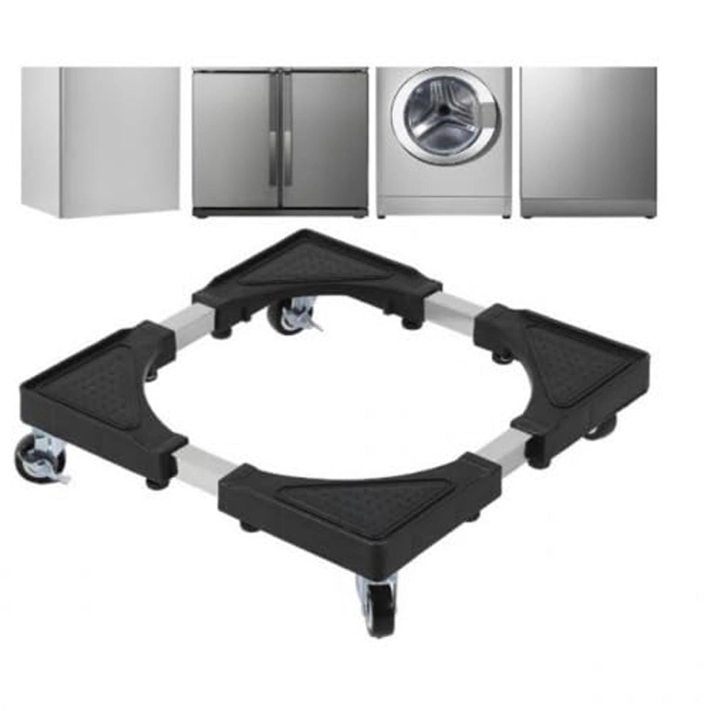 Base Supporto Regolabile per Lavatrice Lavastoviglie Elettrodomestici 4 Ruote