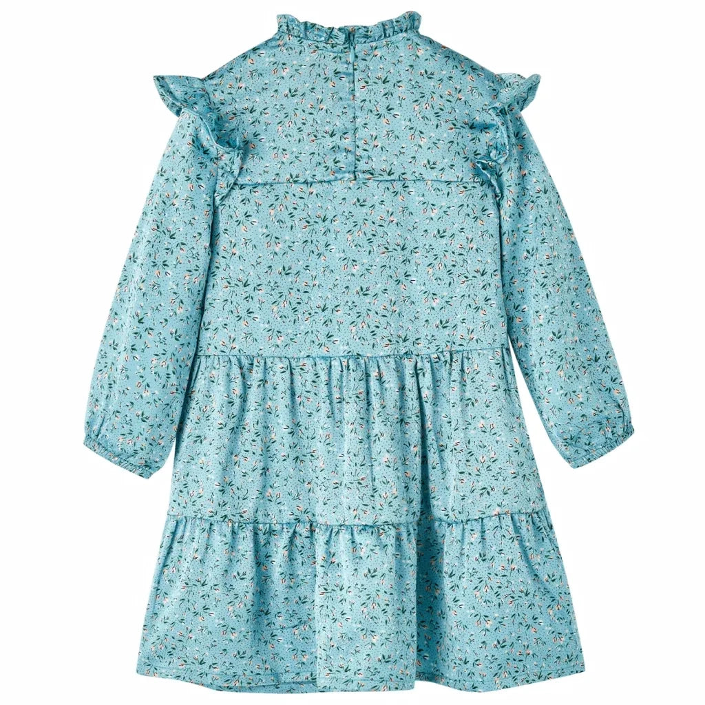 Abito da Bambina a Maniche Lunghe Blu 116 CFW3320515
