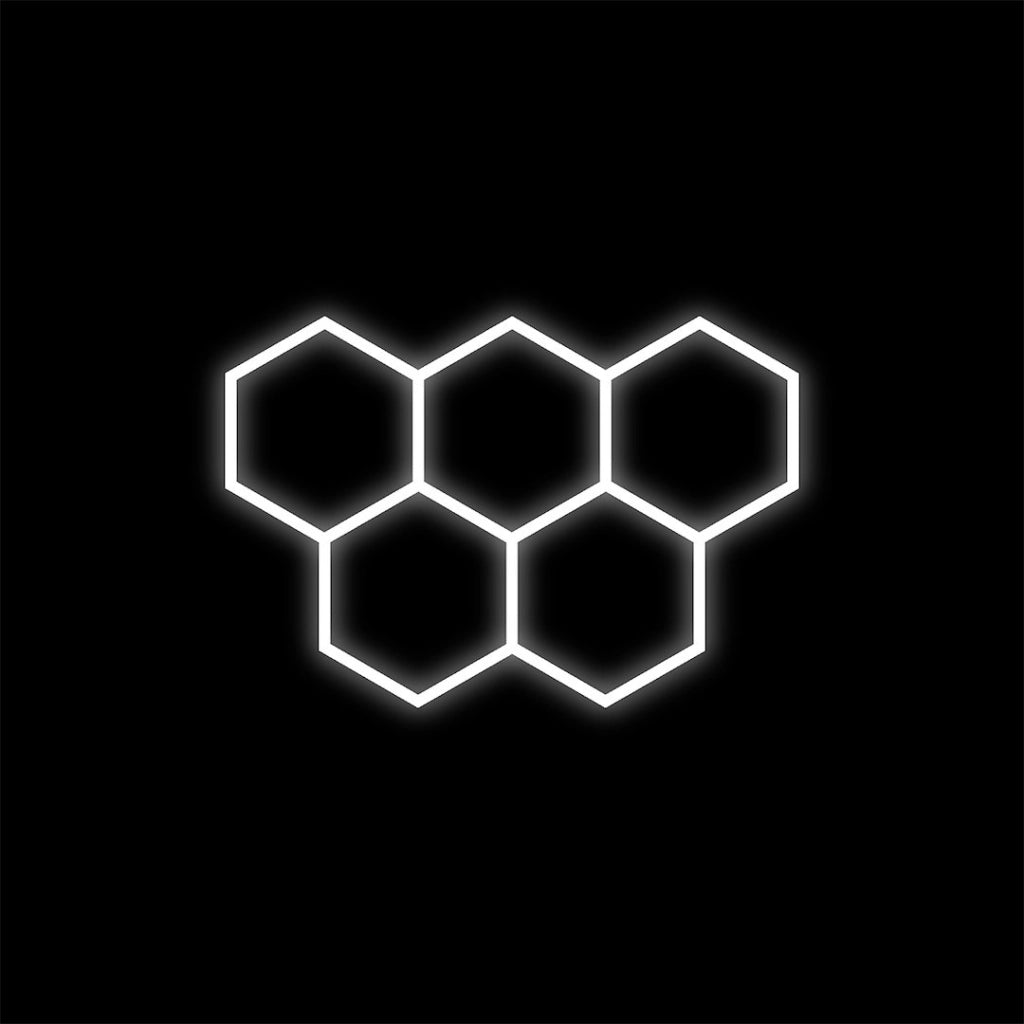 Plafoniera HEXAGON 5 nera 229x158cm 168W 6500K IdeaLED