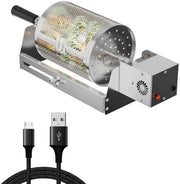 Accessorio per Griglia in Acciaio Inossidabile - Rotante a 360° - Base Telescopica 16,5-29,5 cm - Adatto per Molte Griglie - Standard Rottante - Modello per Accessori per Griglia