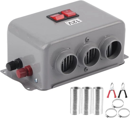 12V Autoverwarmer Portatile - Compatta e Energeticamente Efficiente - Bassa Emissione di Rumore - Rapida Riscaldamento - Eliminazione del Congelamento - Adatto per Auto
