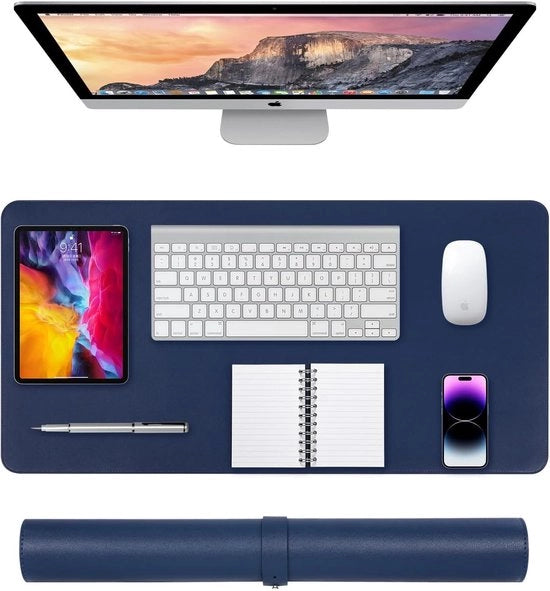 Sostegno per scrivania - antiscivolo - blu scuro - 80 x 40 cm