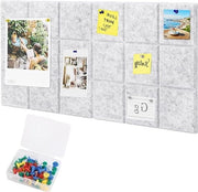 Set di 8 Grandi Pannelli da Punti - Autoadesivi - 30 x 30 cm - Inclusi 32 Aghi da Punti - Pannello da Bulletin per Note e Foto - Decorazione per Ufficio e Cucina
