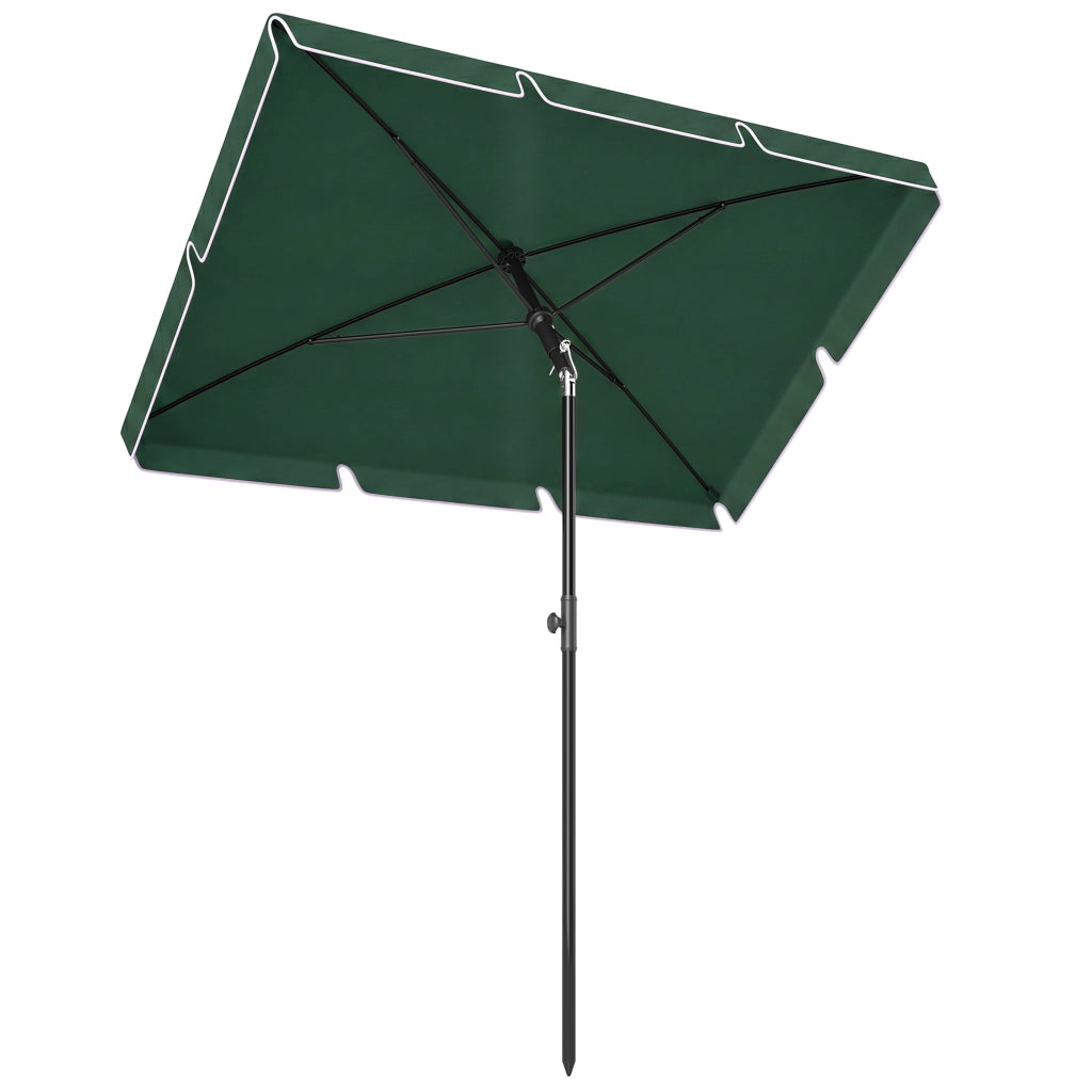 Ombrellone da Giardino ¨C Zephmum ¨C Verde 2x1.3x2.5 m