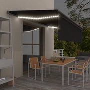 Tenda Automatica con Parasole Sensore Vento e LED 5x3 Antracite
