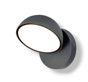 Applique LED da Esterno 12W CCT con Testa Orientabile – Luce Calda, Naturale o Fredda – Grigio Antracite o Bianco IP54 Color: Grigio