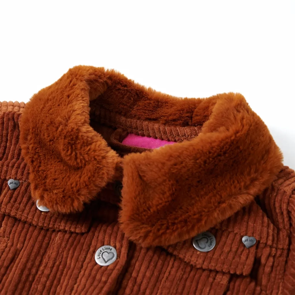 Giacca per Bambini in Velluto a Coste Cognac 116 CFW9962262