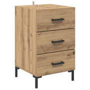 Comodino | Armadio da Notte | Mobiletto da notte Rovere artigianale 40 x 40 x 66 cm