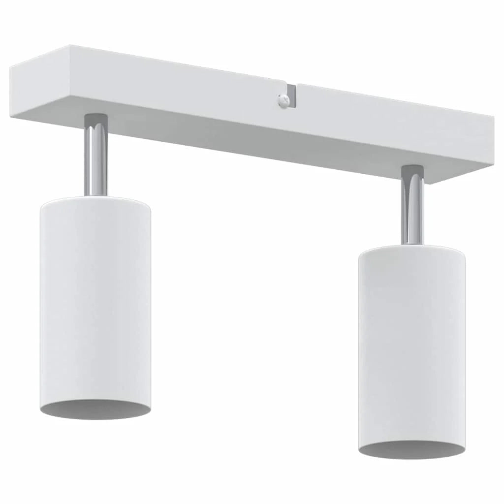 Faretto da soffitto moderno orientabile 26 x 5,5 x 16,5 cm in metallo bianco 02_0058303