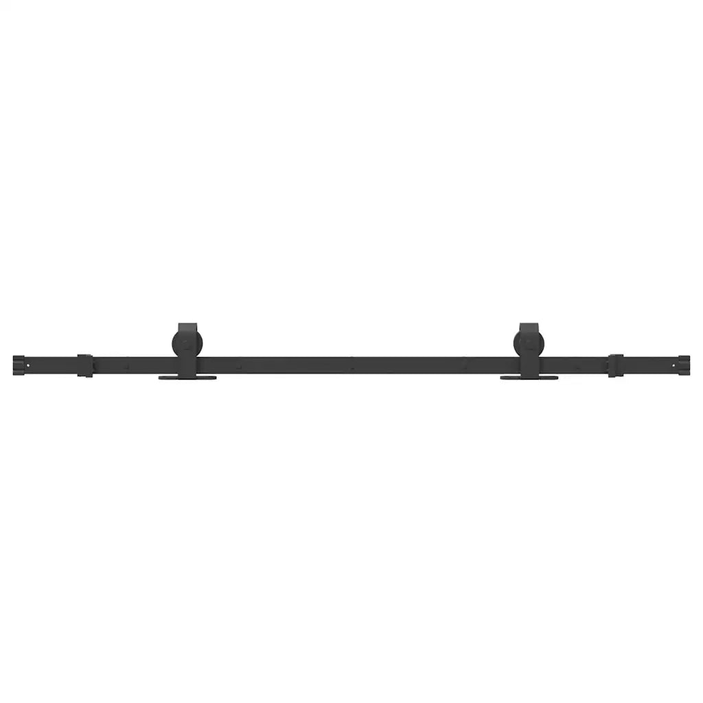 Kit di Binari per Porte Scorrevoli 152,5 cm Acciaio Nero CFW9964183