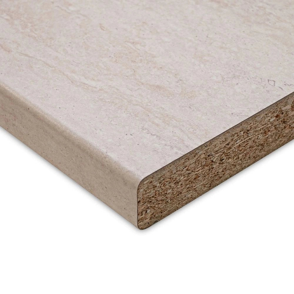 Top cucina colore effetto marmo travertino 60x60x3.8H