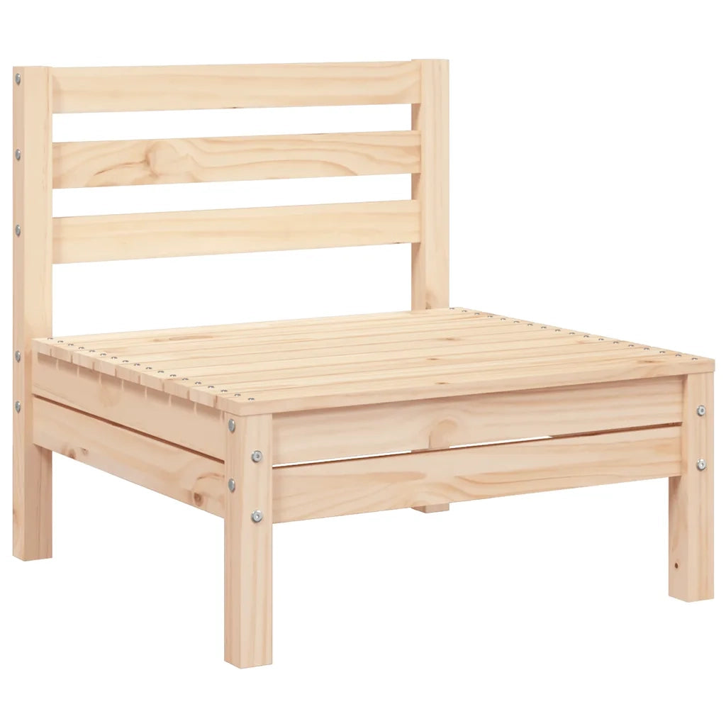 Divano da Giardino a 3 Posti-Sofa da giardino in Legno Massello di Pino