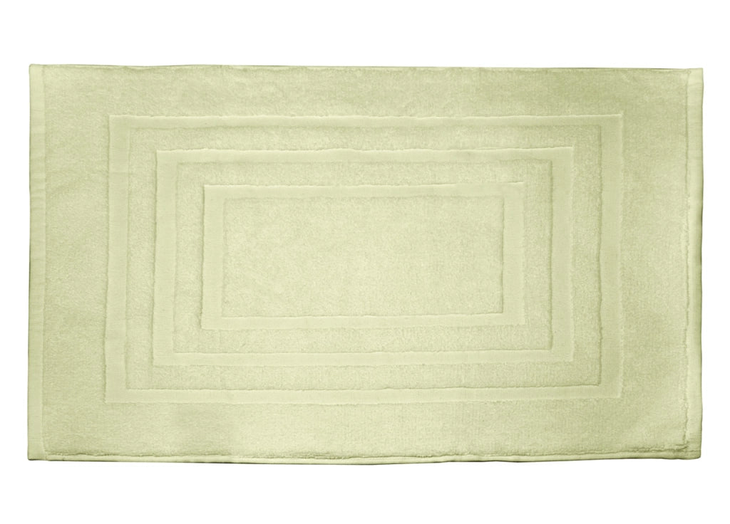 Tappeto Casa Bagno Morbido 50x65cm Tinta Unita 100% Cotone Modello Sophie - Tappeto - Salvia