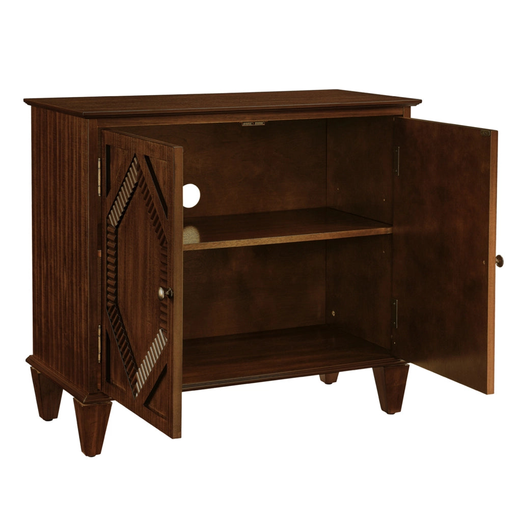 SIDEBOARD Retro 96,52x47,96x21,29 cm Noce in Legno Massello e MDF