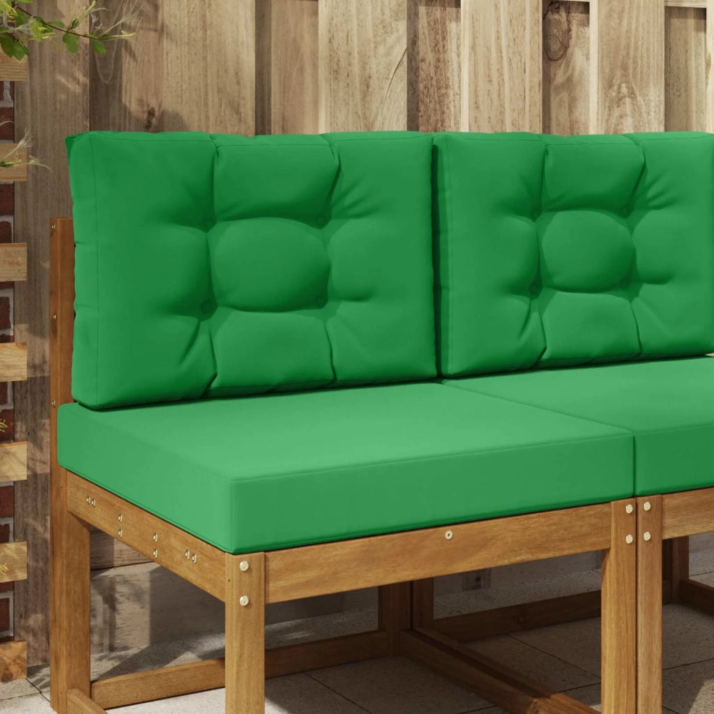 Cuscino per divano da esterno 2 pz | Cuscini per sedie Verde Poliestere