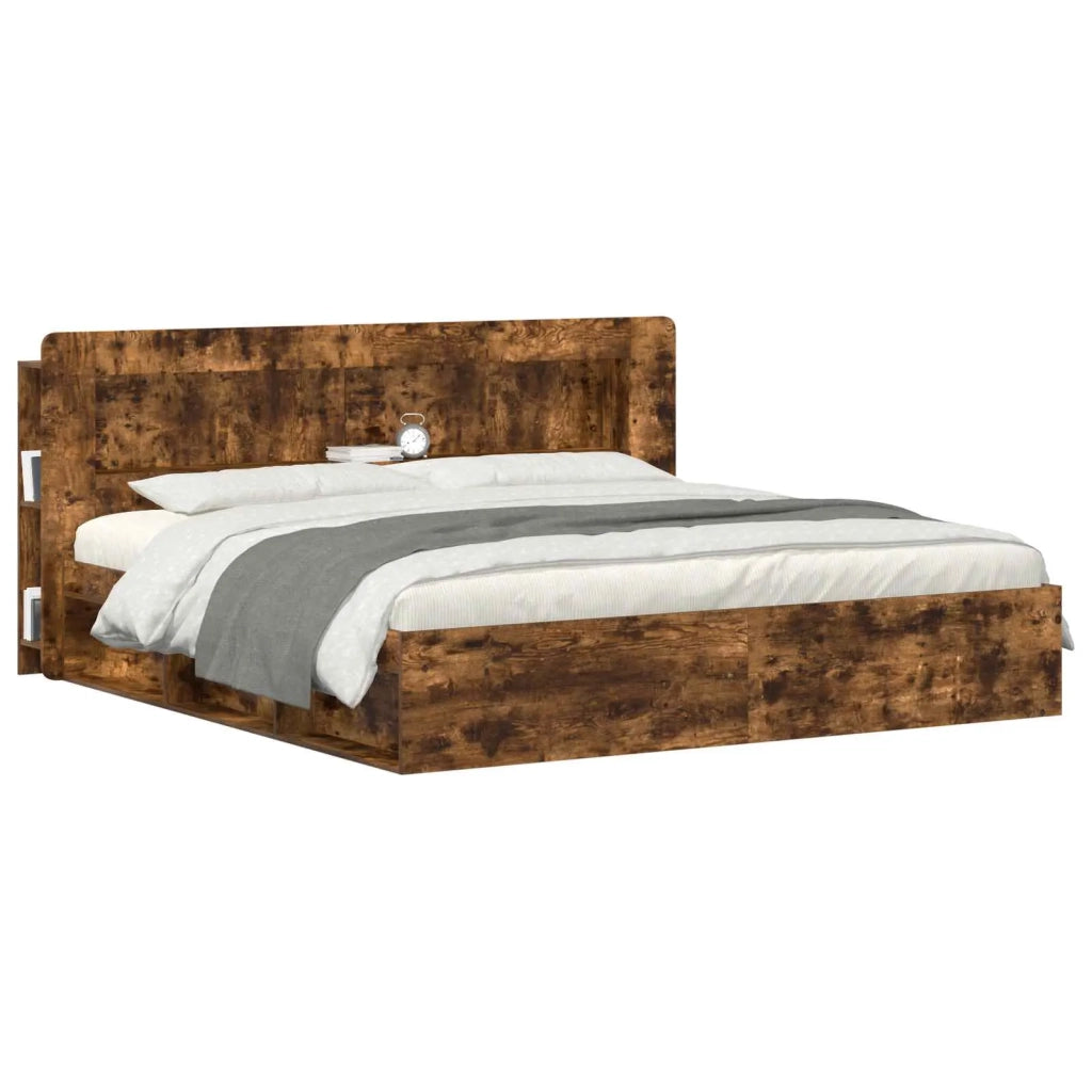 Testata del letto Rovere Fumo Legno ingegnerizzato 8001296