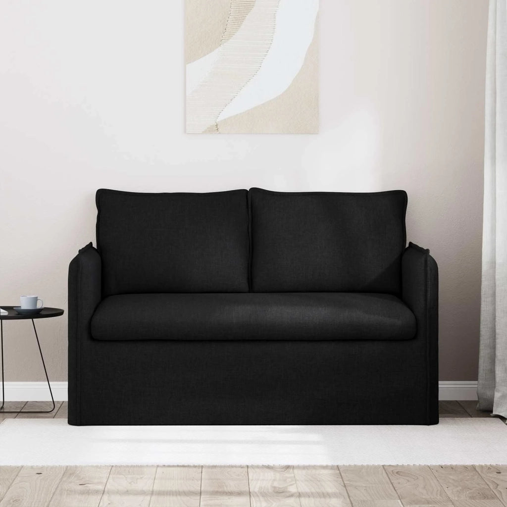 Divano | Divano da soggiorno | Sofa Nero 136 x 82 x 85 cm Tessuto