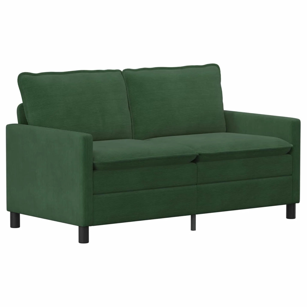 Set di divani 2 pcs Verde Giungla Tessuto