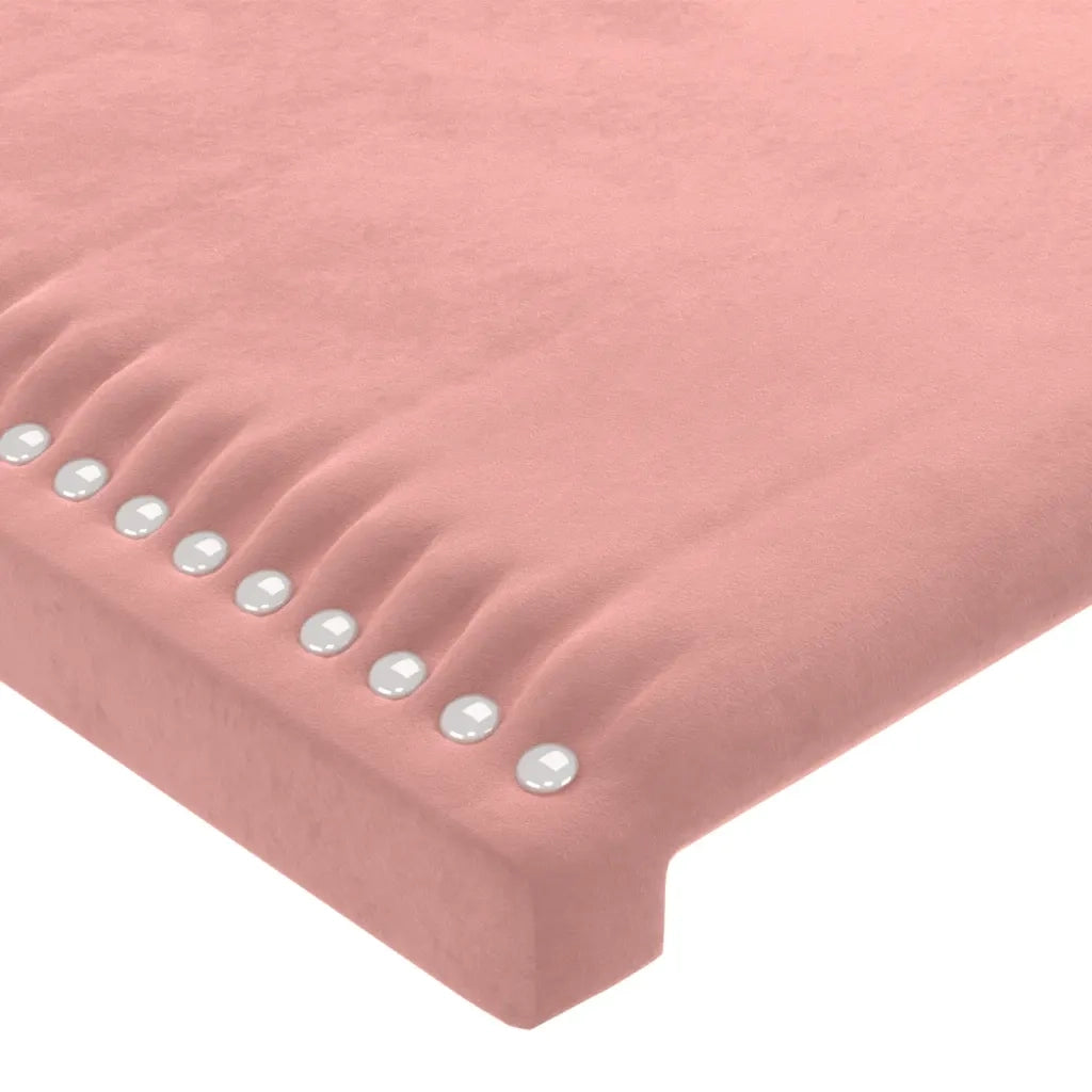 Giroletto con Testiera Rosa 160x200 cm in Velluto cod mxl 61029