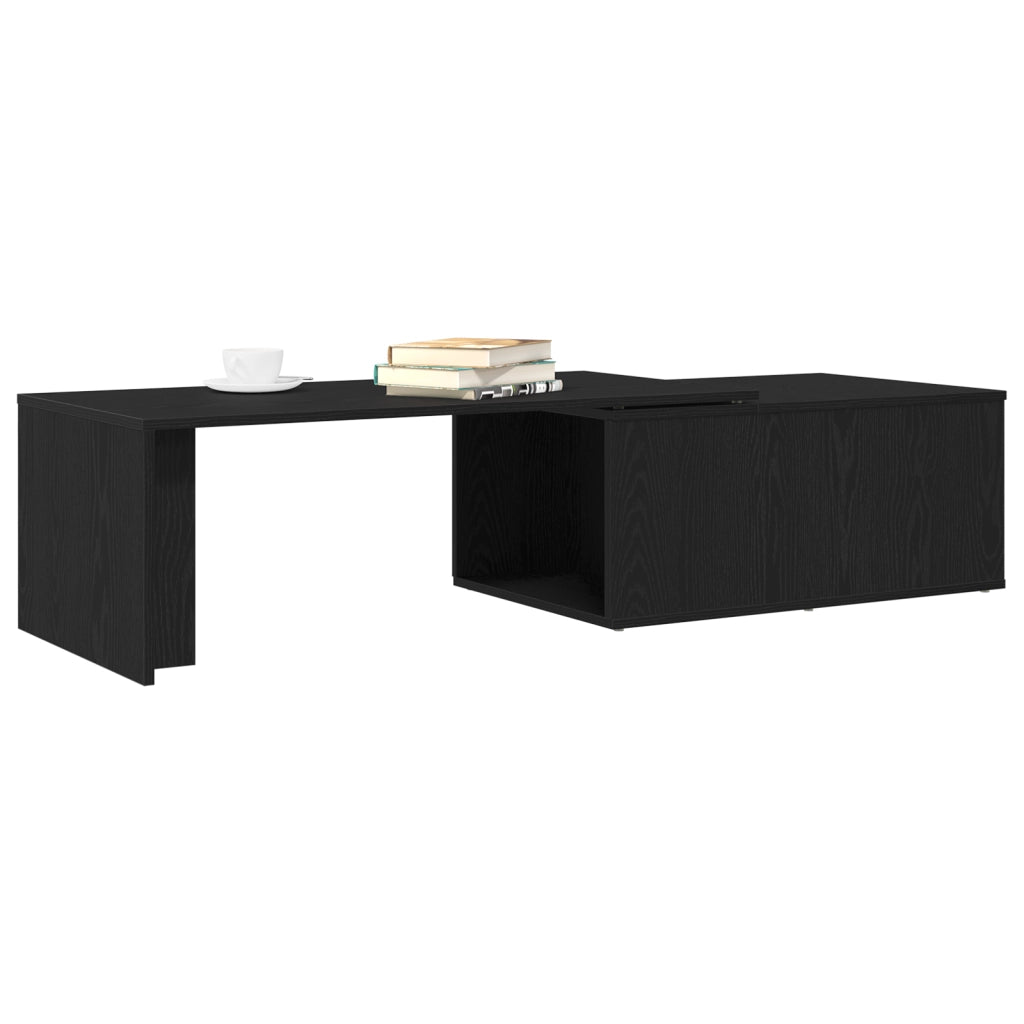 Tavolino da caffÃ¨  Nero Rovere 150x50x35 cm in Legno Ingegnerizzato