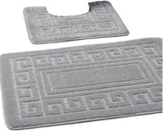 Matte anti-slip in stile greco - 2 pezzi - Grigio - Inclusi diversi formati