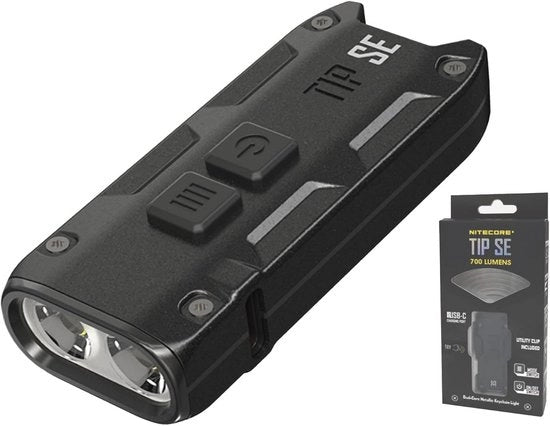 Mini Lampada da Torcia 700 Lumen - Ricaricabile, Impermeabile, 4 Modalità