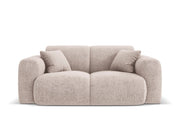 Cosmopolitan Design - Divano "Nolio" 2 posti in ciniglia beige 