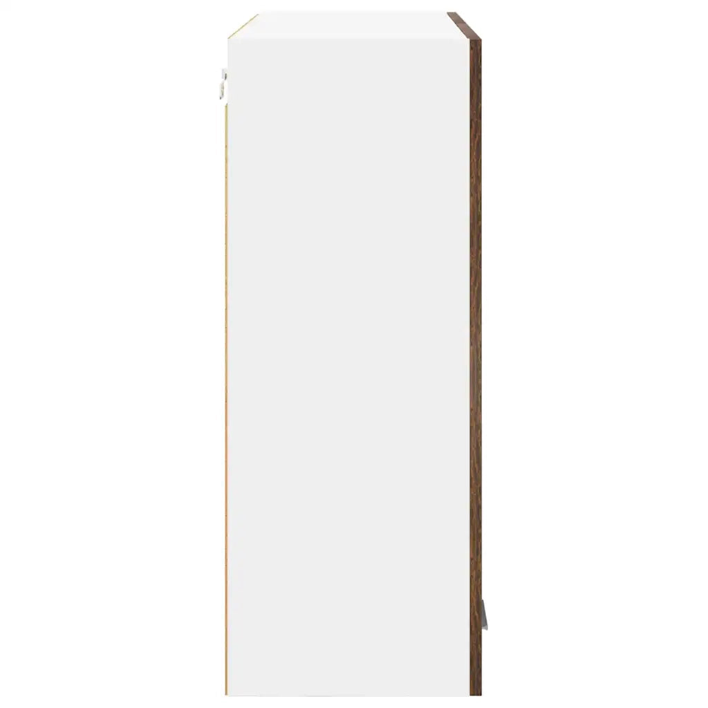 Armadio pensile con porta Riga Rovere fumé 80 x 31 x 80 cm